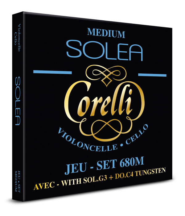 Corde Per Violino Corelli Solea A Ball Medium 602M - Acciaio Al Carbonio, Suono Brillante E Caldo