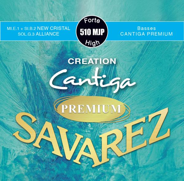 Savarez 510 CJH New Cristal CANTIGA gepolijste set, High Tension (blauw